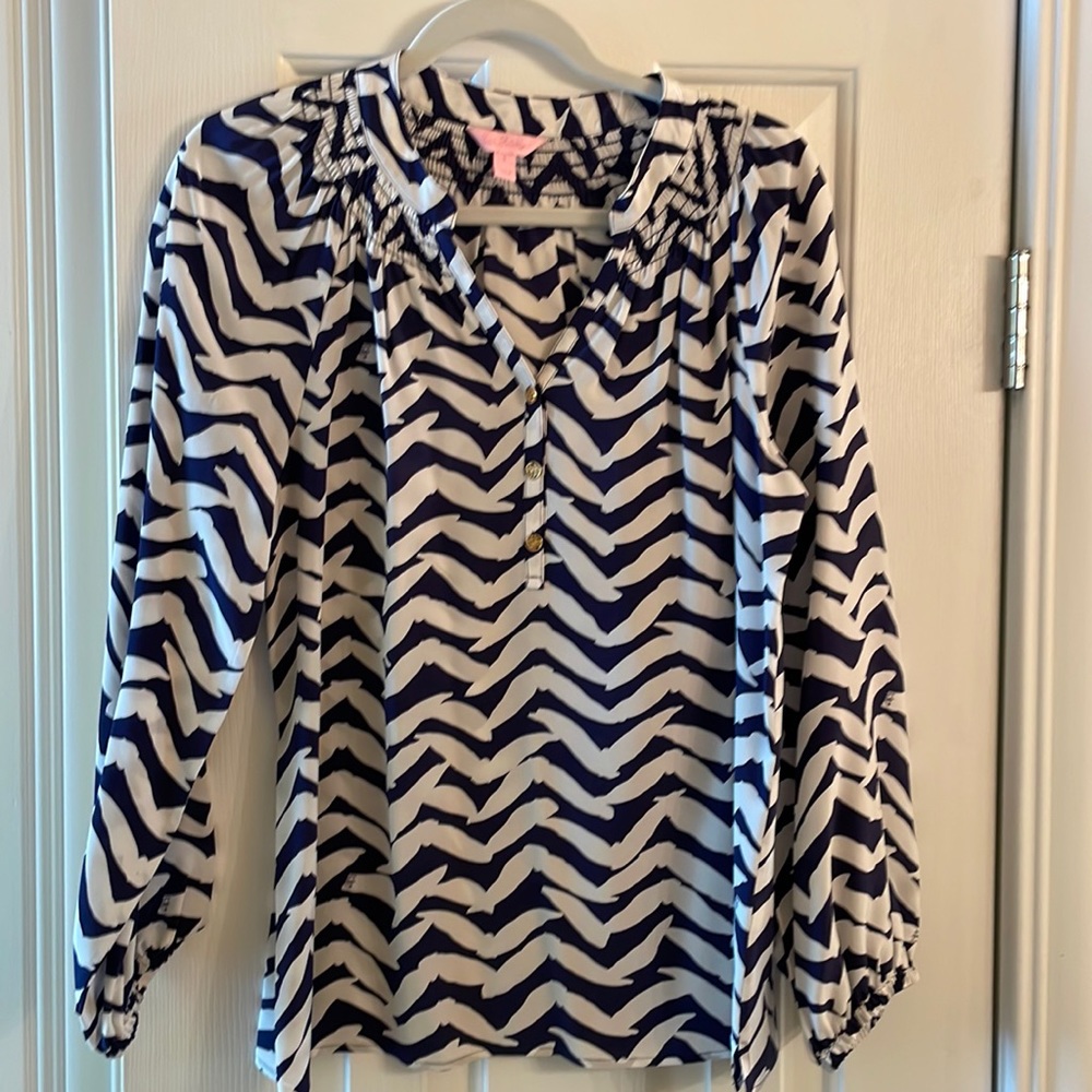 Lilly Pulitzer  Elsa Top in I Got Lucky. Size S